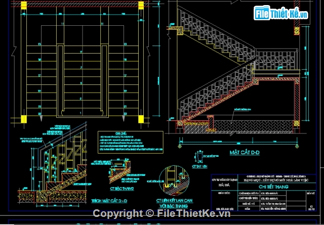 File cad,mặt bằng cầu thang bộ,mặt bằng ủy ban phường